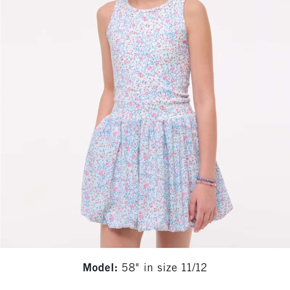 Floral Sleeveless Kids Dress